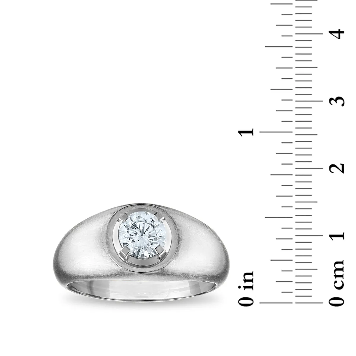 1 CTW Lab Grown Diamond Solitaire Ring in 10KT White Gold