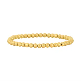 14K Gold Filled 4mm 6.50" Stretch Bead Bracelet