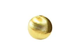 14K Gold Filled Look, 12mm Diamond Cut Round Bead, Premium Quality for Jewelry Making and Crafting