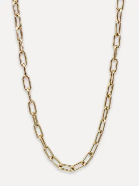 14K Medium Paperclip Chain