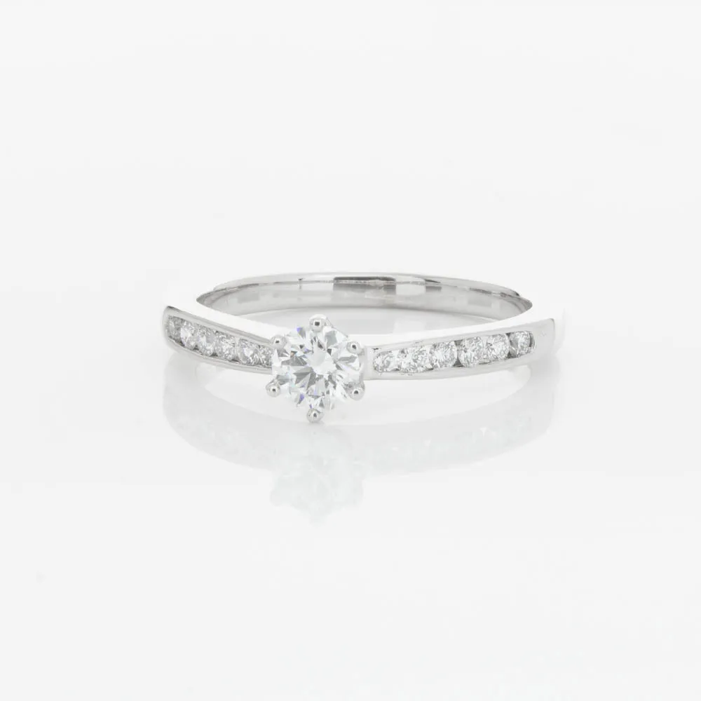 18ct White Gold .30ct Diamond Avalon Ring