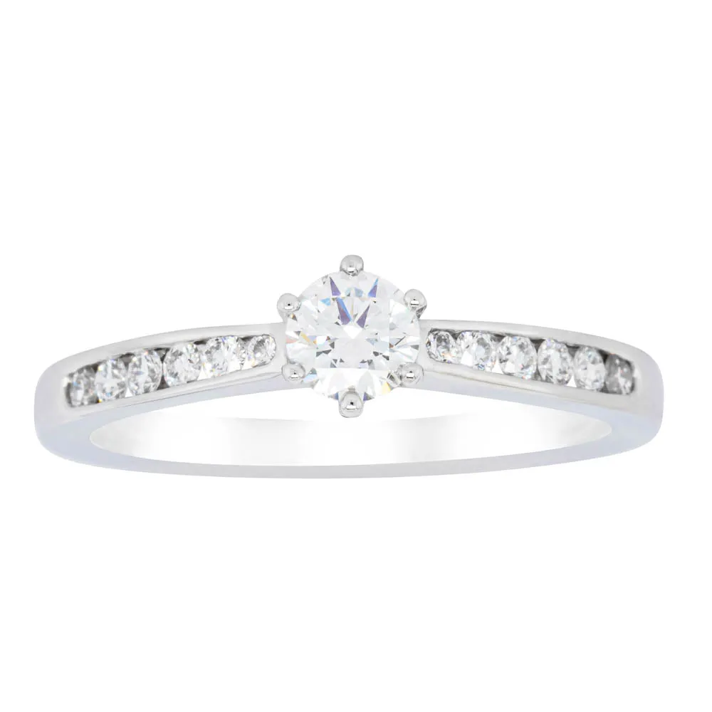 18ct White Gold .30ct Diamond Avalon Ring