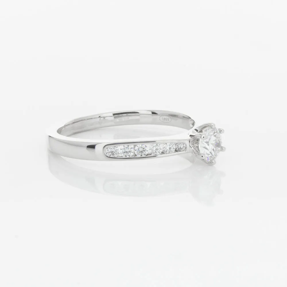 18ct White Gold .30ct Diamond Avalon Ring