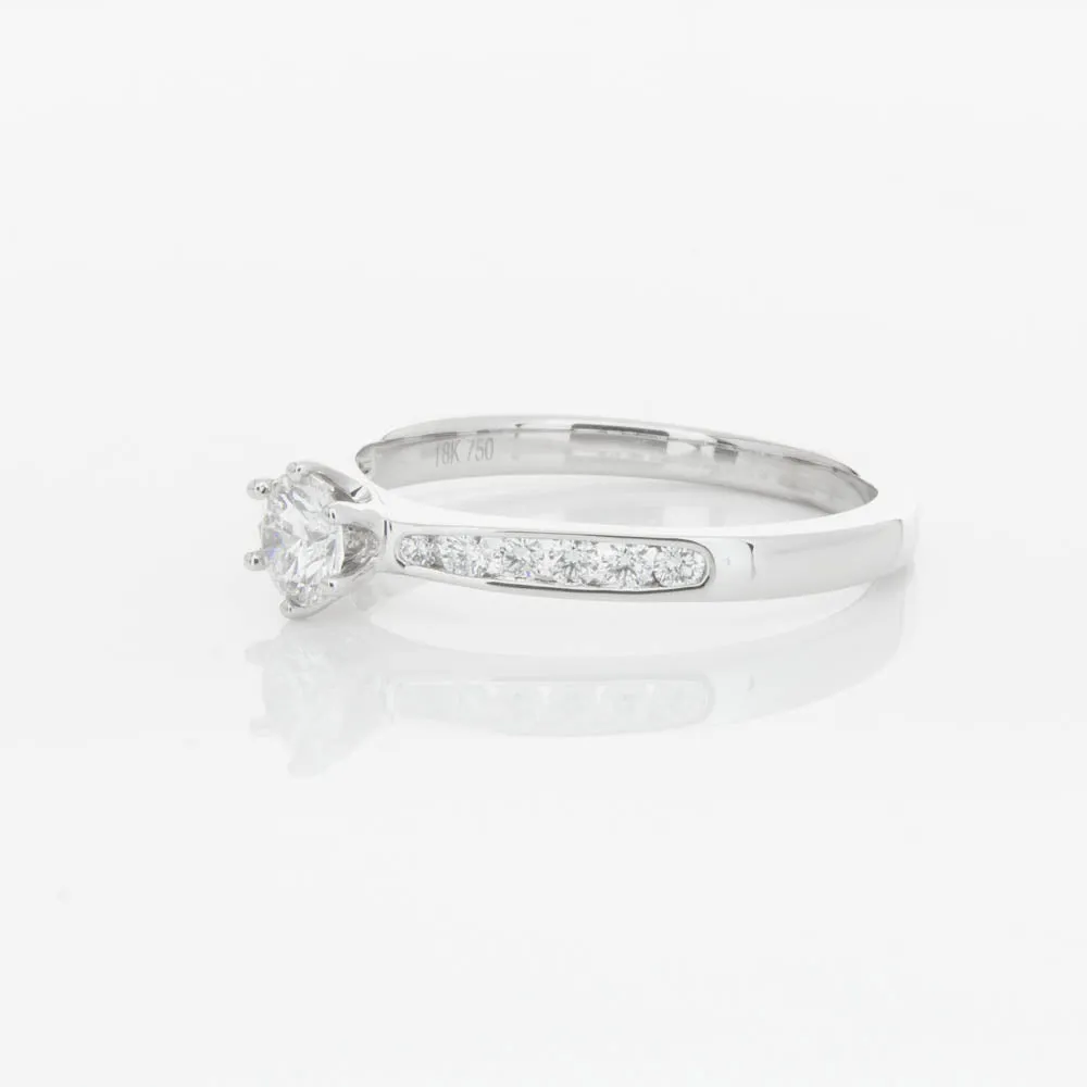 18ct White Gold .30ct Diamond Avalon Ring