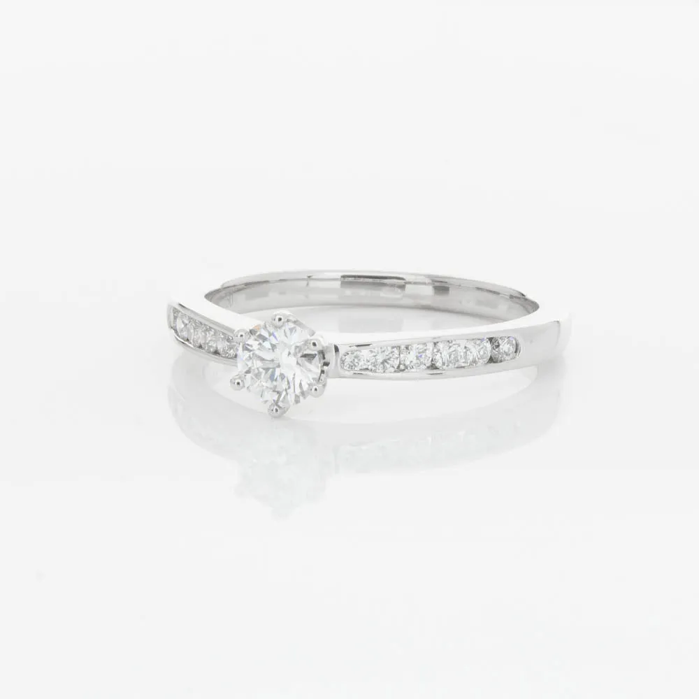 18ct White Gold .30ct Diamond Avalon Ring