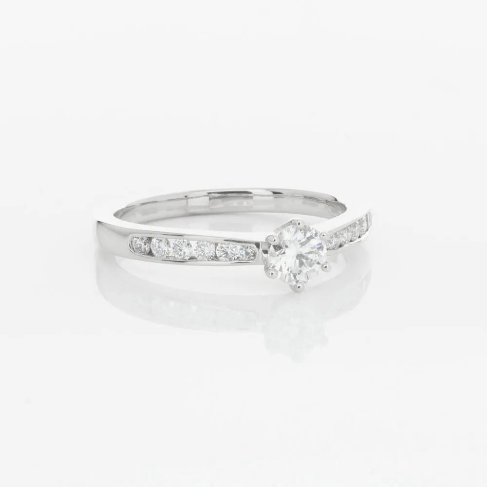 18ct White Gold .30ct Diamond Avalon Ring