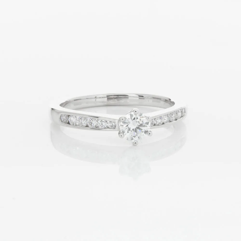 18ct White Gold .30ct Diamond Avalon Ring