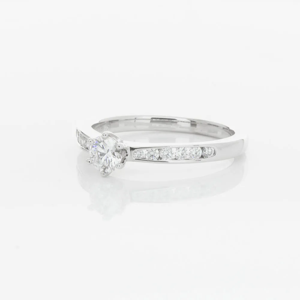 18ct White Gold .30ct Diamond Avalon Ring