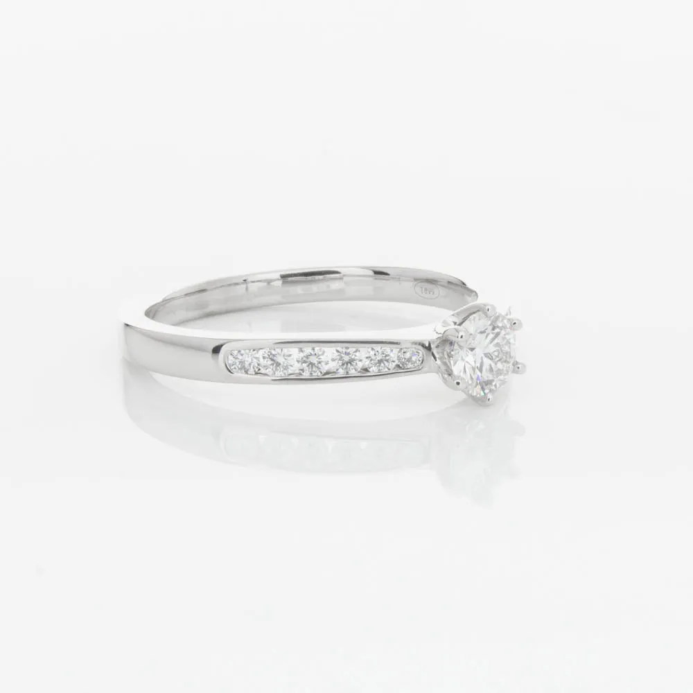 18ct White Gold .30ct Diamond Avalon Ring