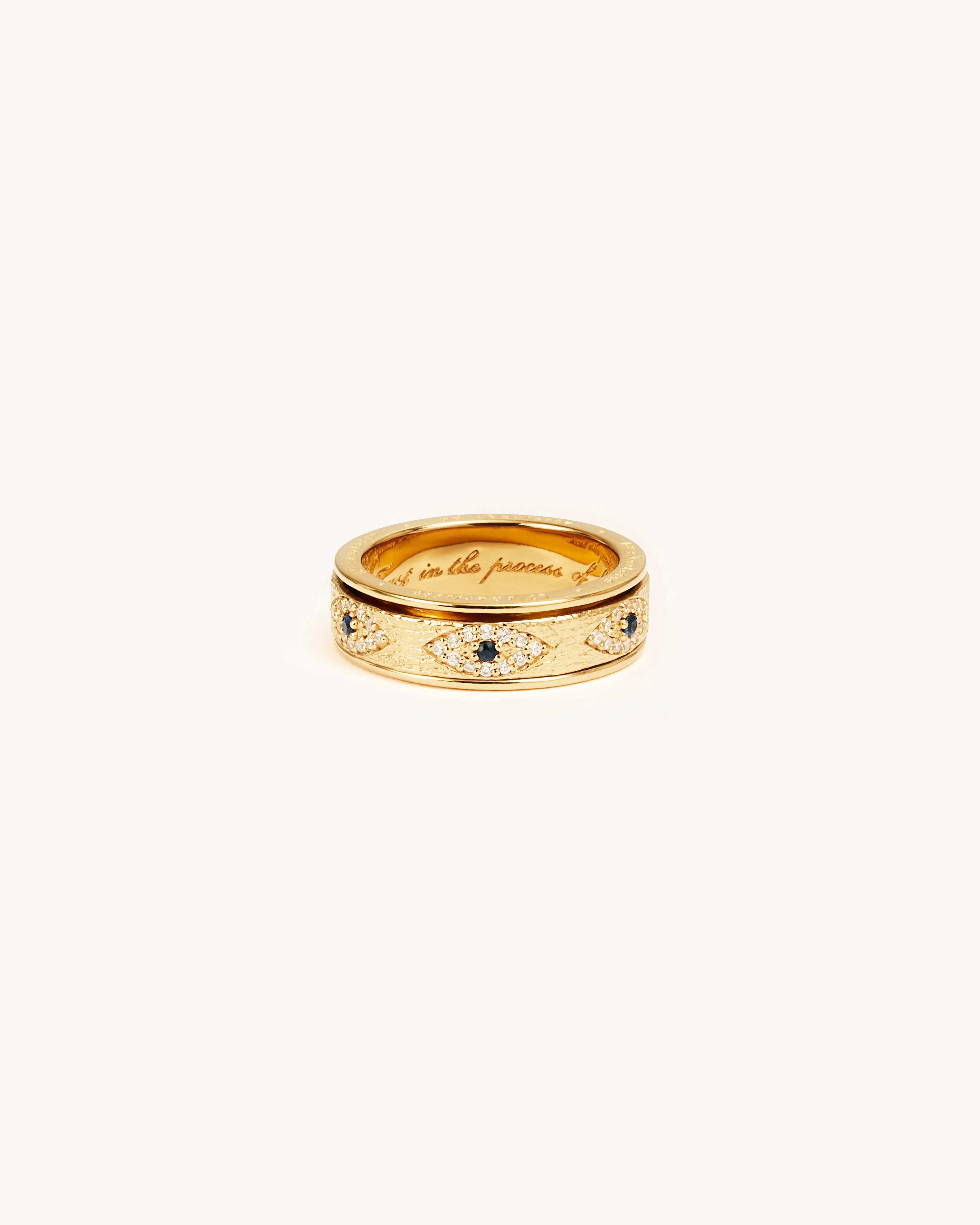 18k Gold Vermeil Trust Spinning Meditation Ring