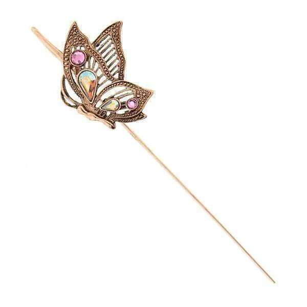 1928 Jewelry Crystal Butterfly Bookmark