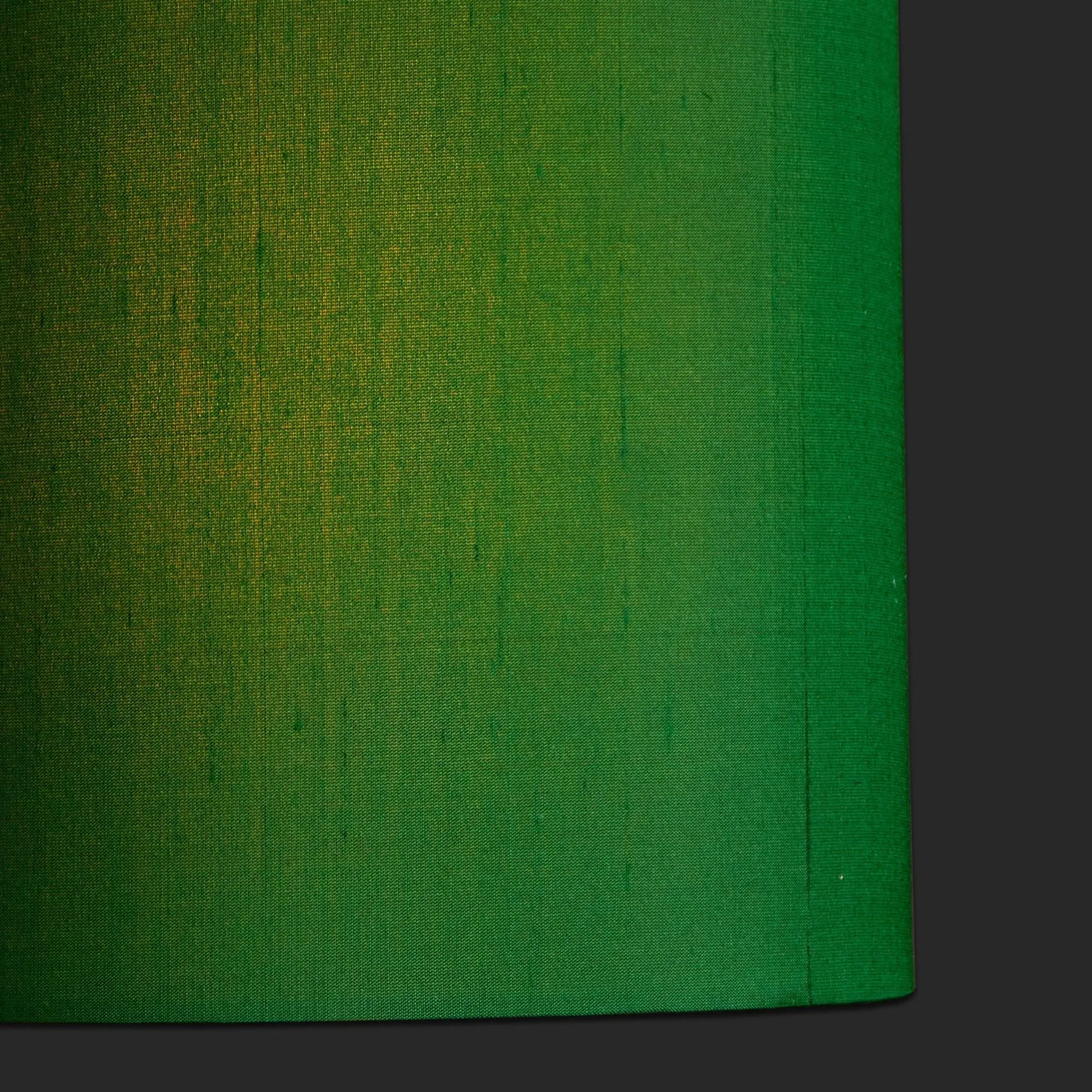 25cm drum lampshade in emerald dupion silk