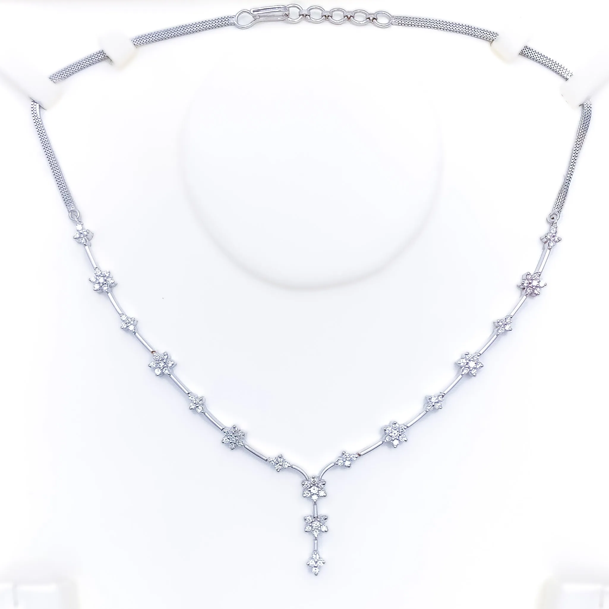 3-PIECE DIAMOND 18k Gold NECKLACE SET