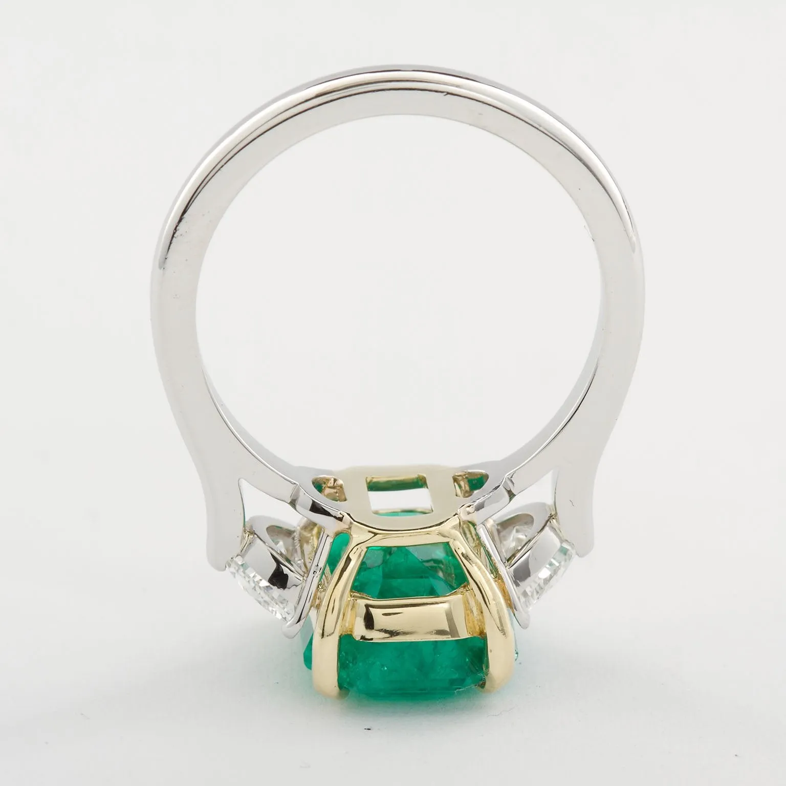 4.31 Carat Colombian Emerald Engagement Ring