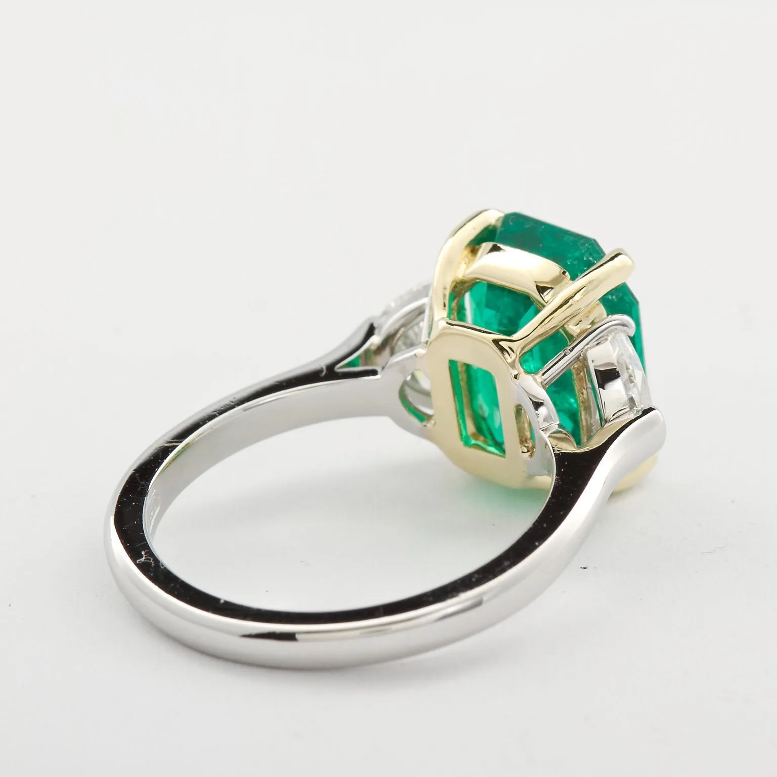 4.31 Carat Colombian Emerald Engagement Ring