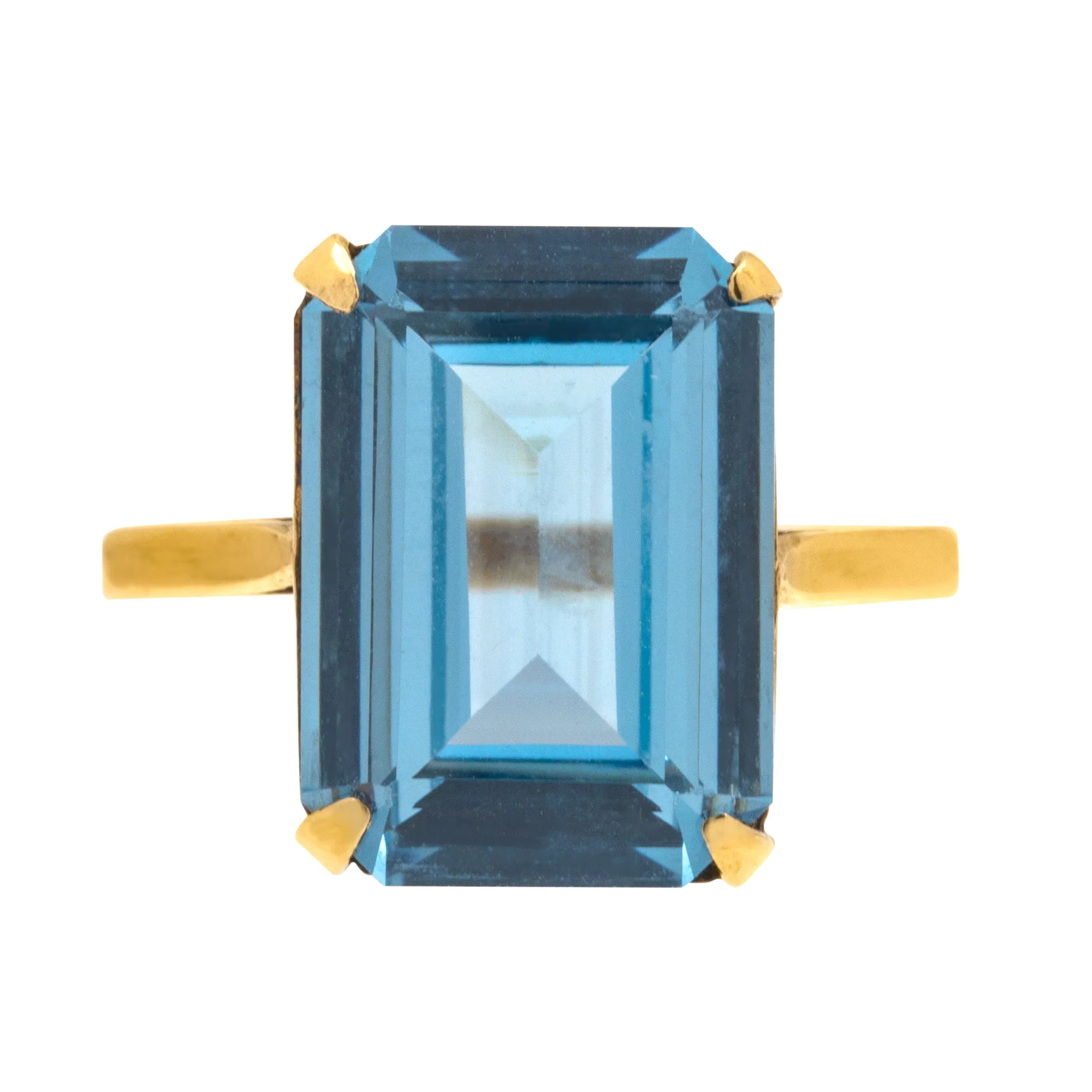 9ct Gold Blue Spinel Cocktail Ring, 7.00ct