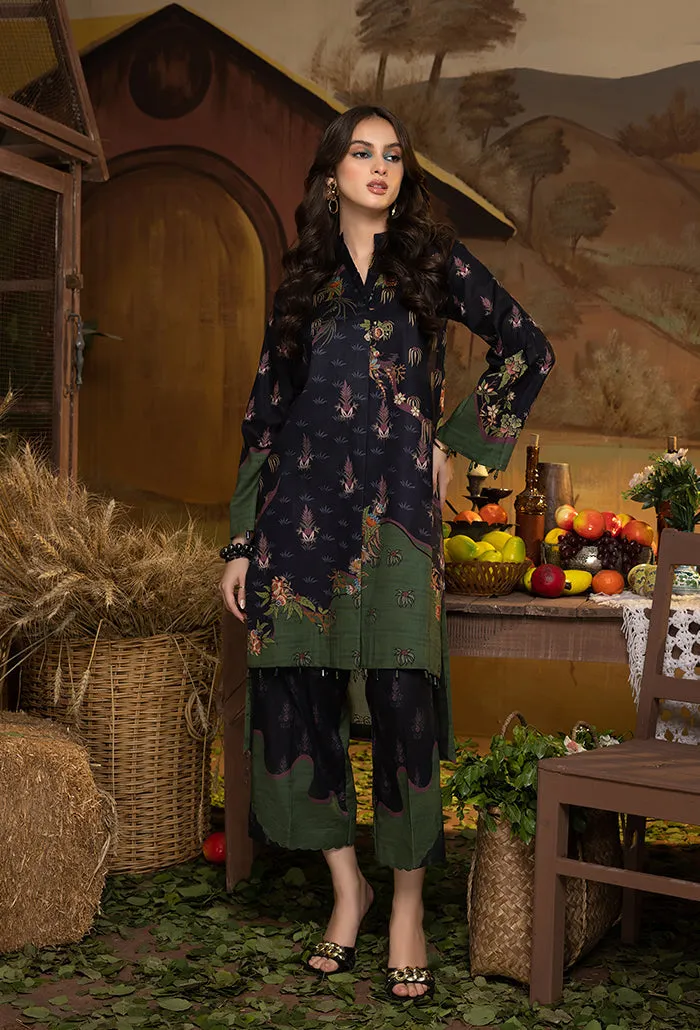 A La Mode by Humdum Unstitched Printed Lawn 2 Piece Suit AM-07