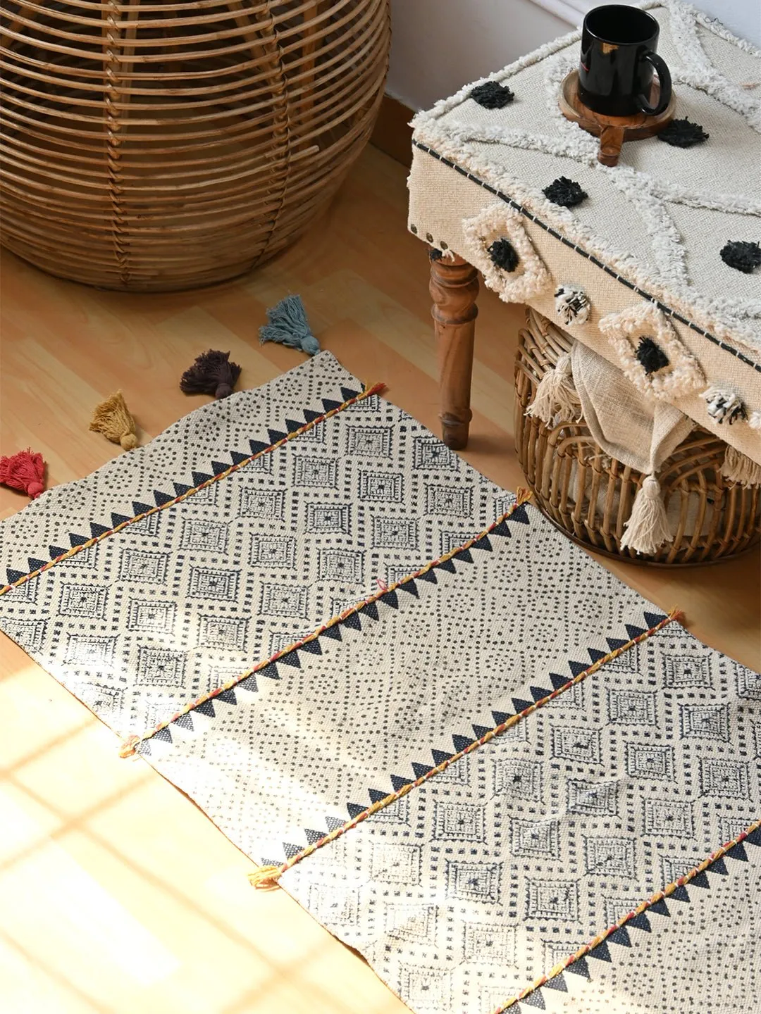 ADAM-BLOCK PRINTED FLOOR RUNNER