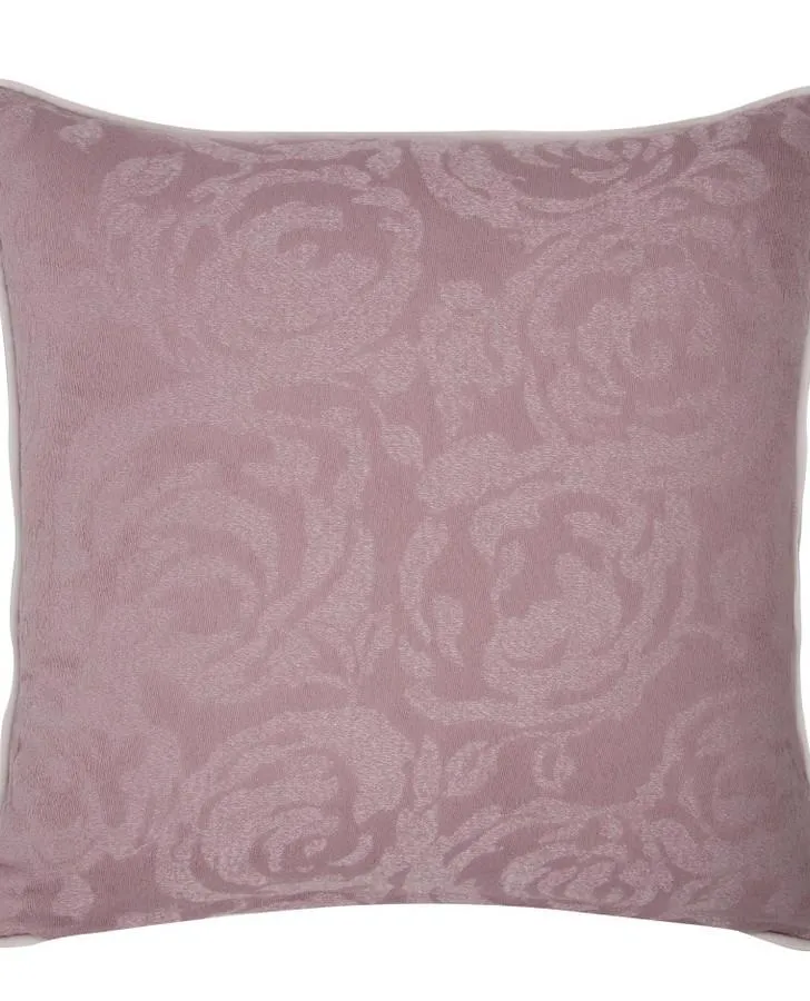 Adeline Embroidered Mauve Cushion