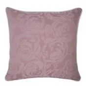 Adeline Embroidered Mauve Cushion