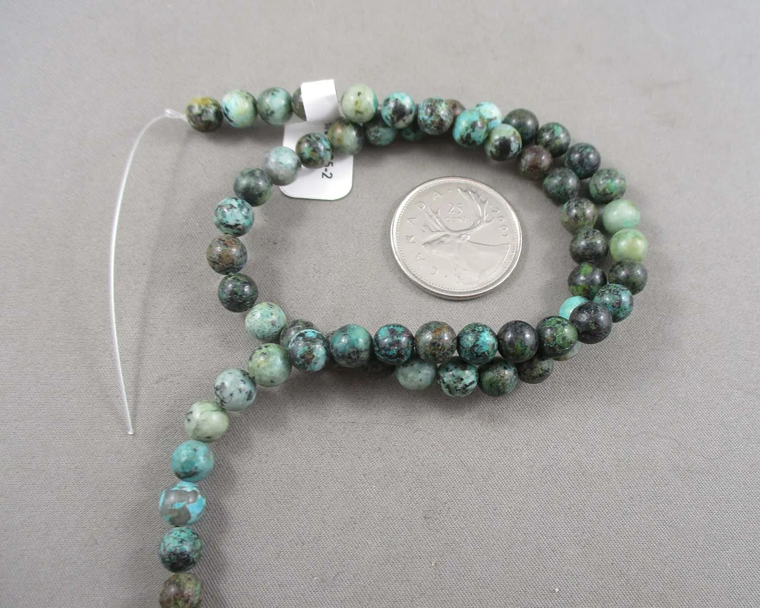 African Turquoise Beads Round Strand Various Sizes