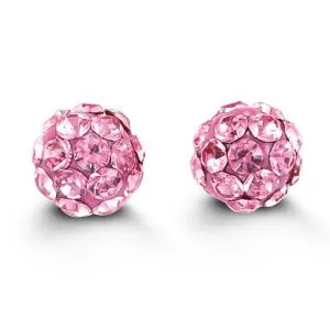 Baby CZ Ball Stud Earrings