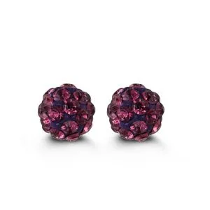 Baby CZ Ball Stud Earrings