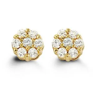 Baby CZ Daisy Stud Earrings