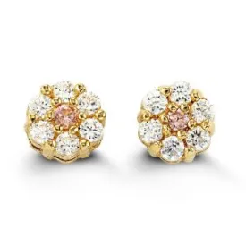 Baby CZ Daisy Stud Earrings