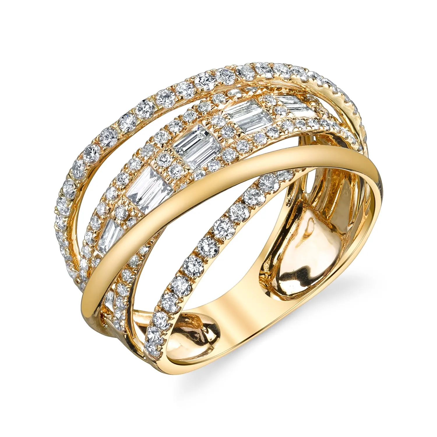 Baguette Orbit Ring