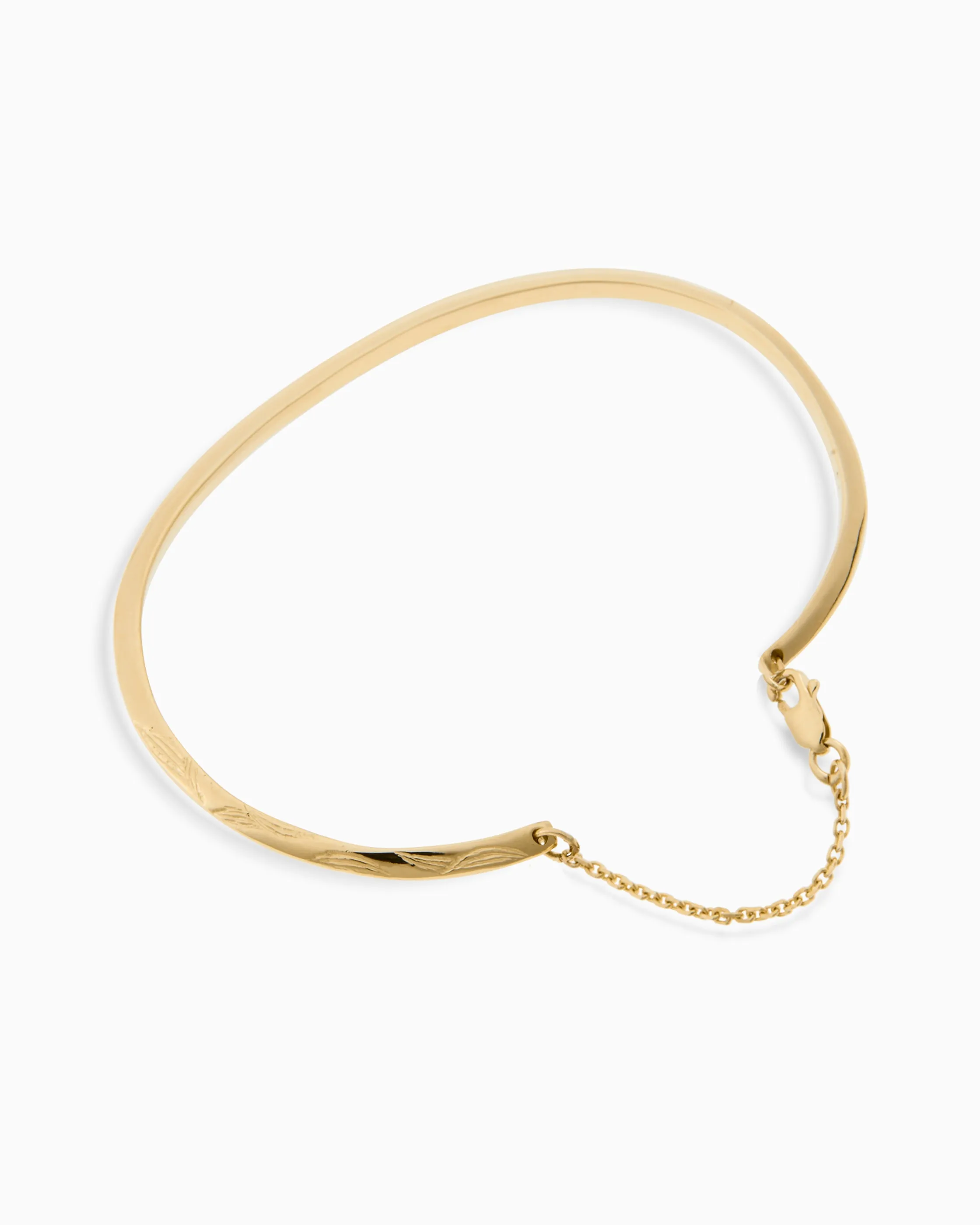 Birthflower Cuff | Solid Gold