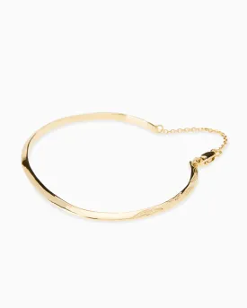 Birthflower Cuff | Solid Gold