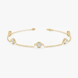 Bold Diamond Station Bracelet, Tanya