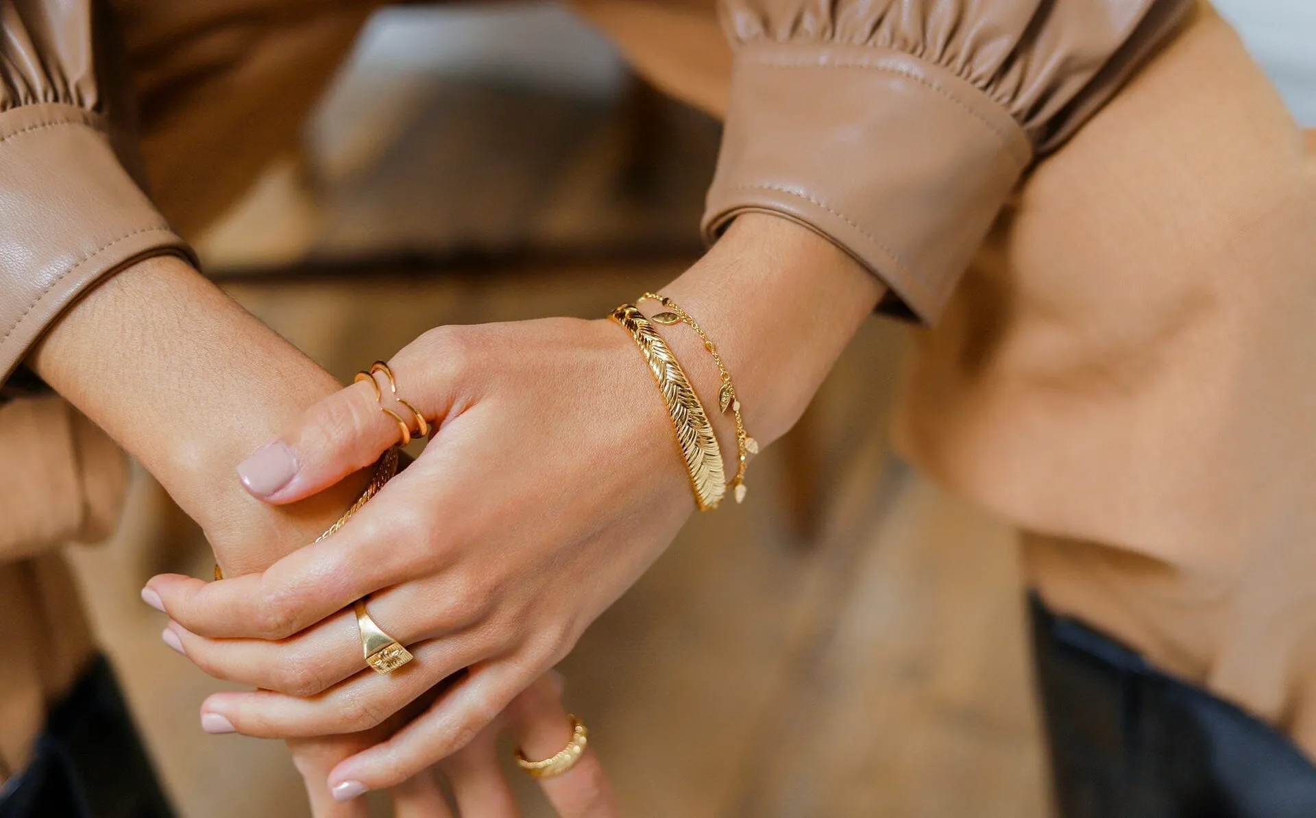 Braid Cuff Bracelet | 18ct Gold Plated