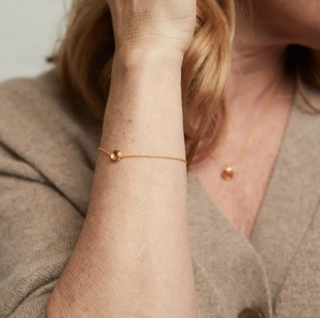 Brooklyn Citrine & Gold Vermeil Bracelet