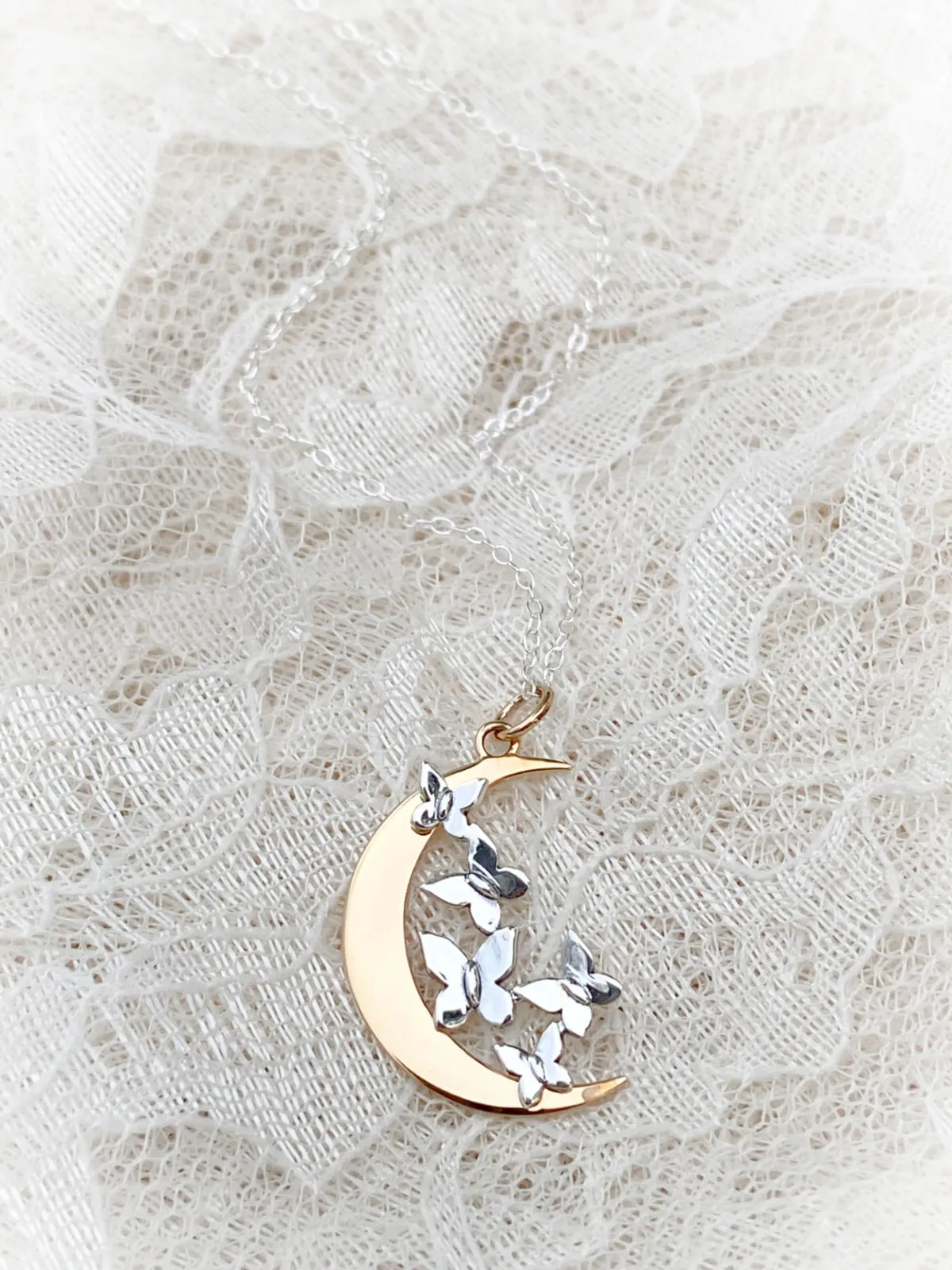 Butterfly Moon Necklace