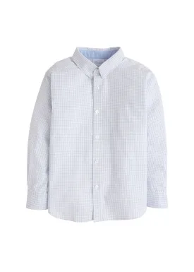 Button-down Shirt | Light Blue Seersucker Gingham (12)