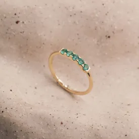 Candy Gold Ring With Emerald