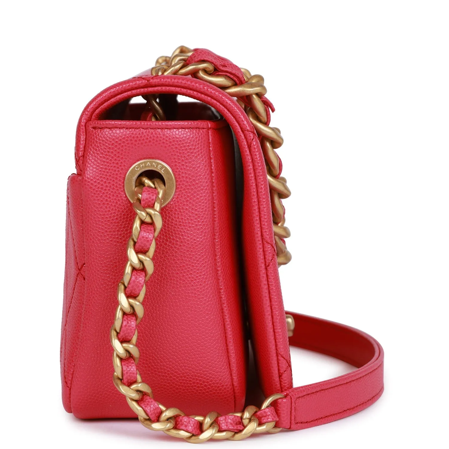 Chanel Fashion Therapy Flap Bag Hot Pink Caviar Gold Hardware