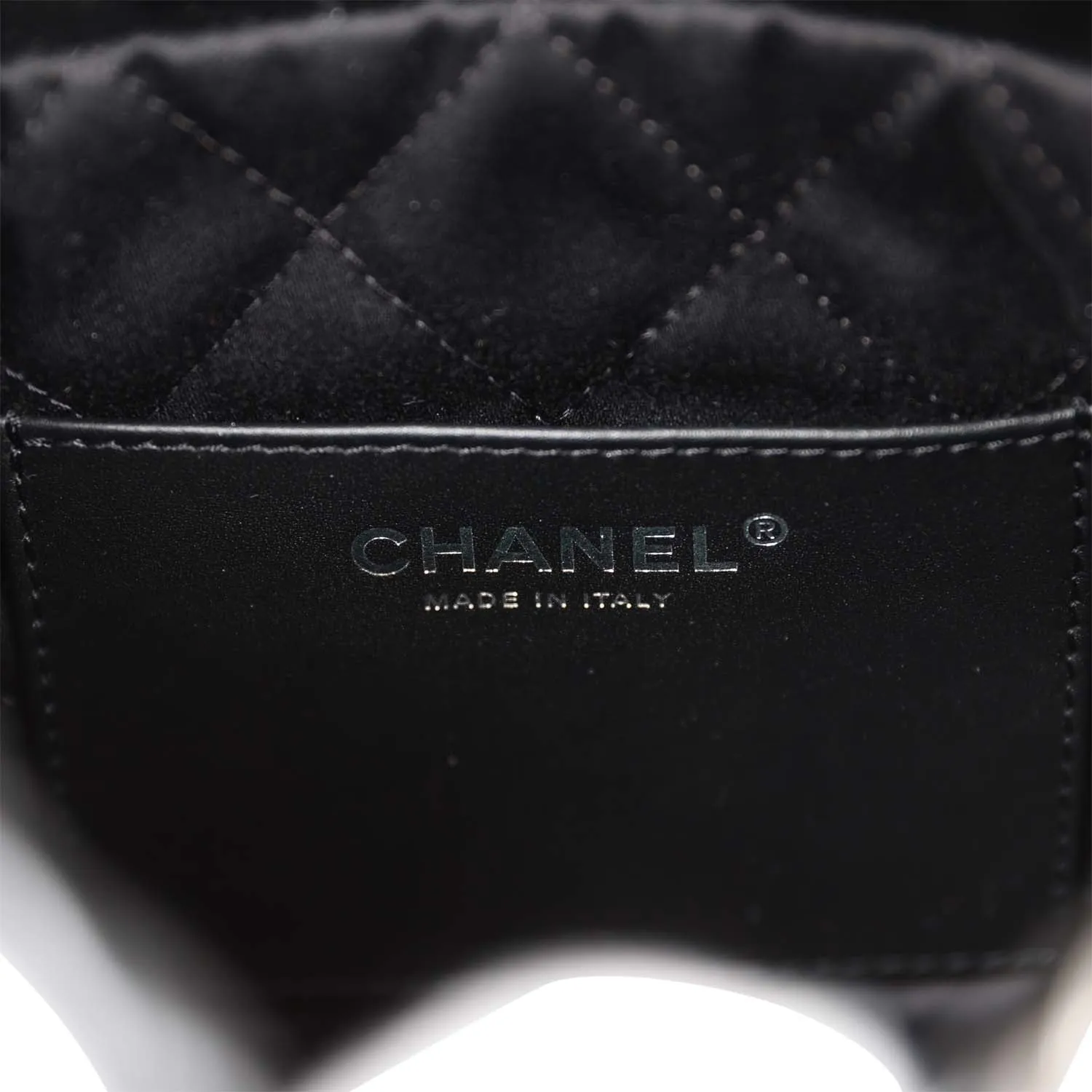 Chanel Mini 22 Bag Black Calfskin Silver Hardware