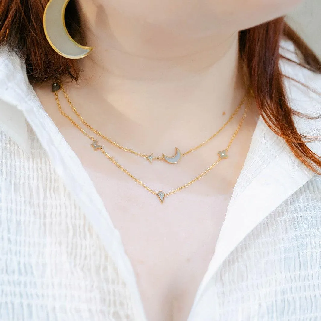 Charmed Necklace Two Tone