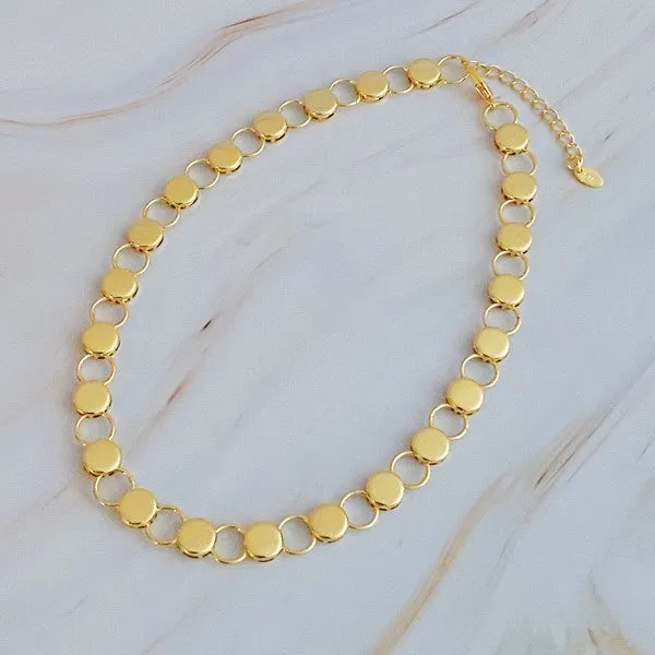 Circle Link Chain Necklace