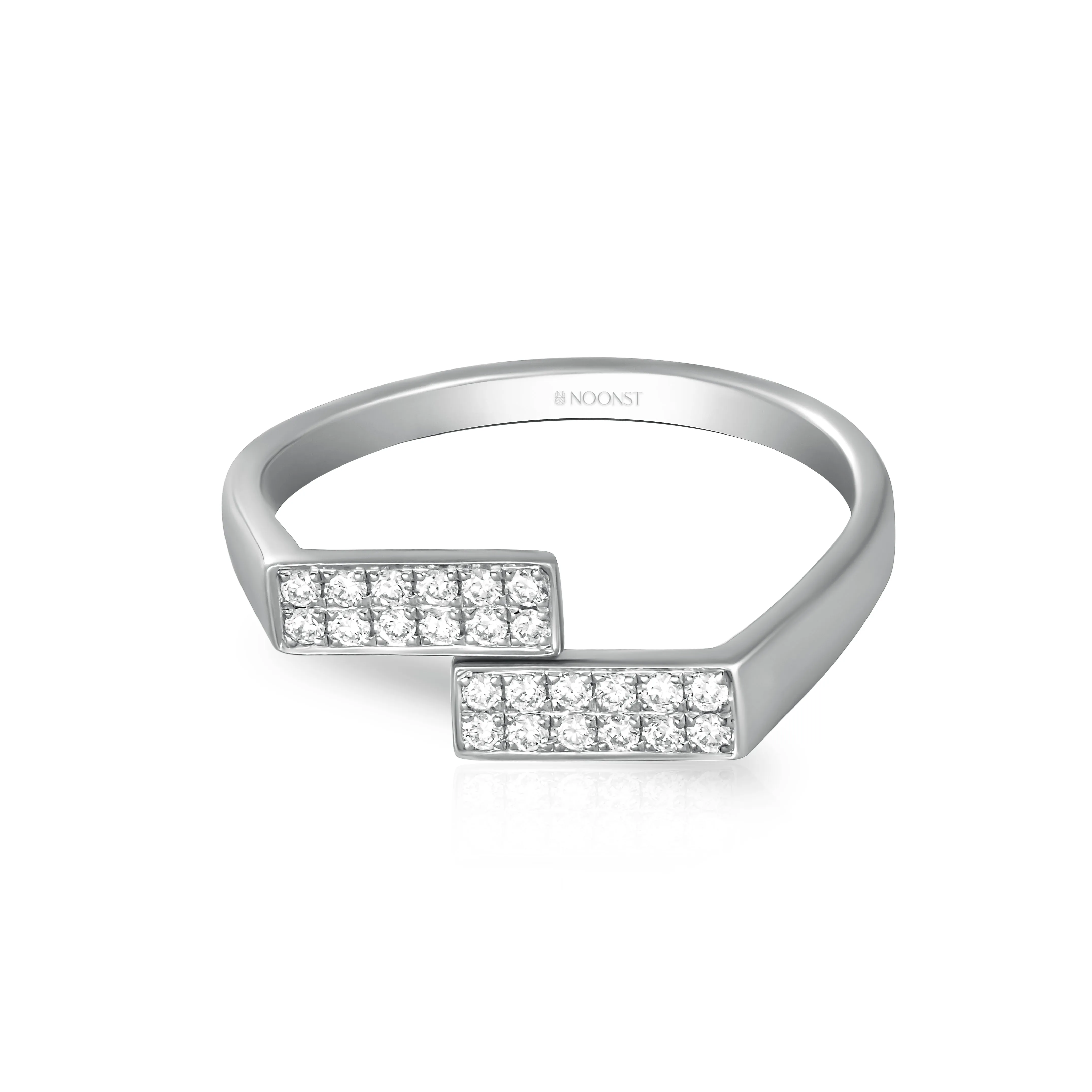 CLASSY DOUBLE-LINE DIAMOND RING