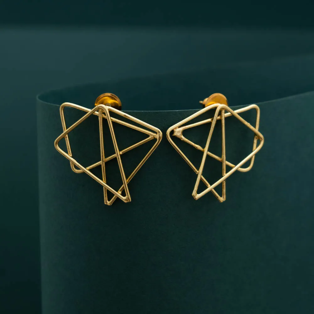 Contemporary triangle earrings - AS100704