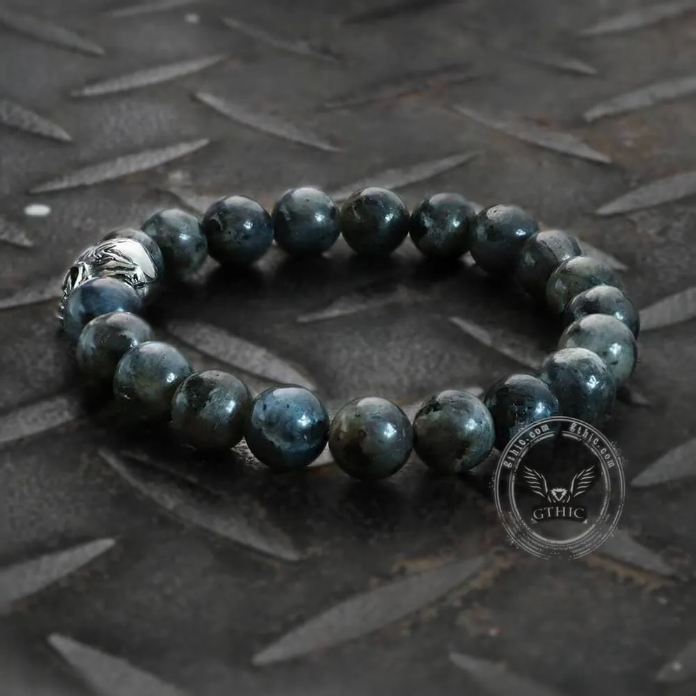 Cross Skull Turquoise Stainless Steel Bracelet