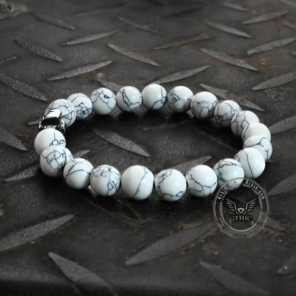 Cross Skull Turquoise Stainless Steel Bracelet