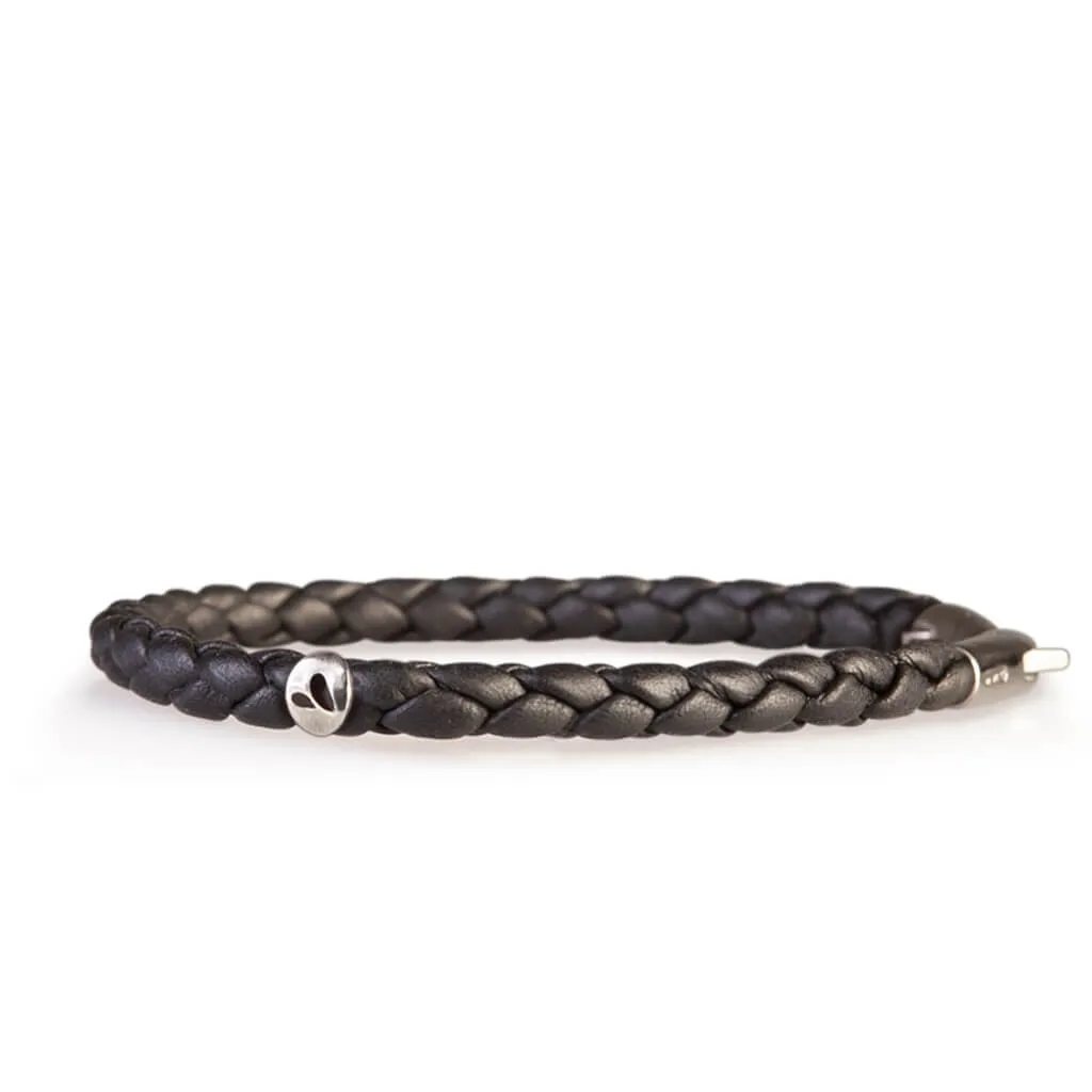 Customizable Capri Braided Leather Bracelet - Ships in 1 Week!