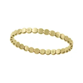 Dainty Gold-Filled Flat Disc Stacking Band