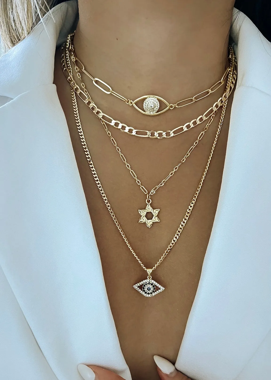 Dainty Star of David Necklace - Gold Filled