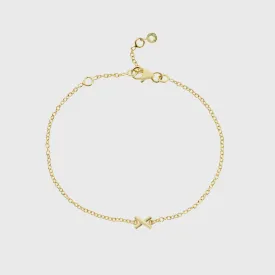 Deia Gold Vermeil Single Kiss Bracelet